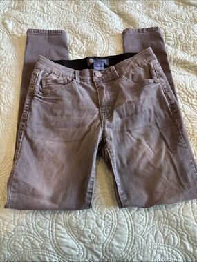 Democracy Gray 'Ab'solution' Pants with Branded Button